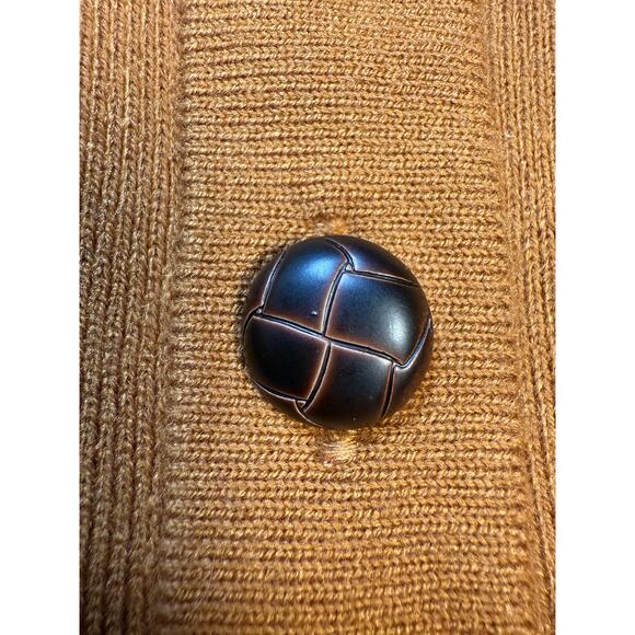 Patricia Nash Boho Button Hooded Cape Poncho Coat Jacket Tassels Flowy OS Brown - Picture 7 of 11